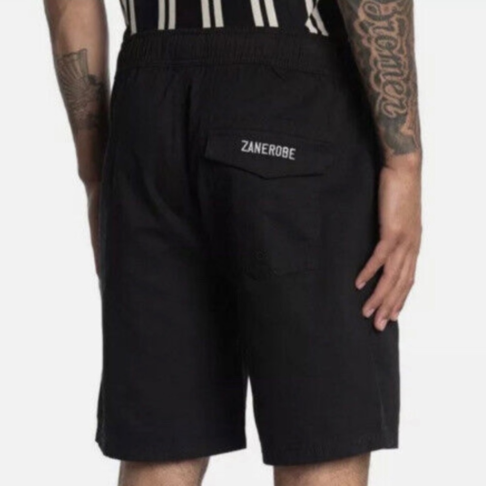 Zanerobe Logo sureshot shorts - black